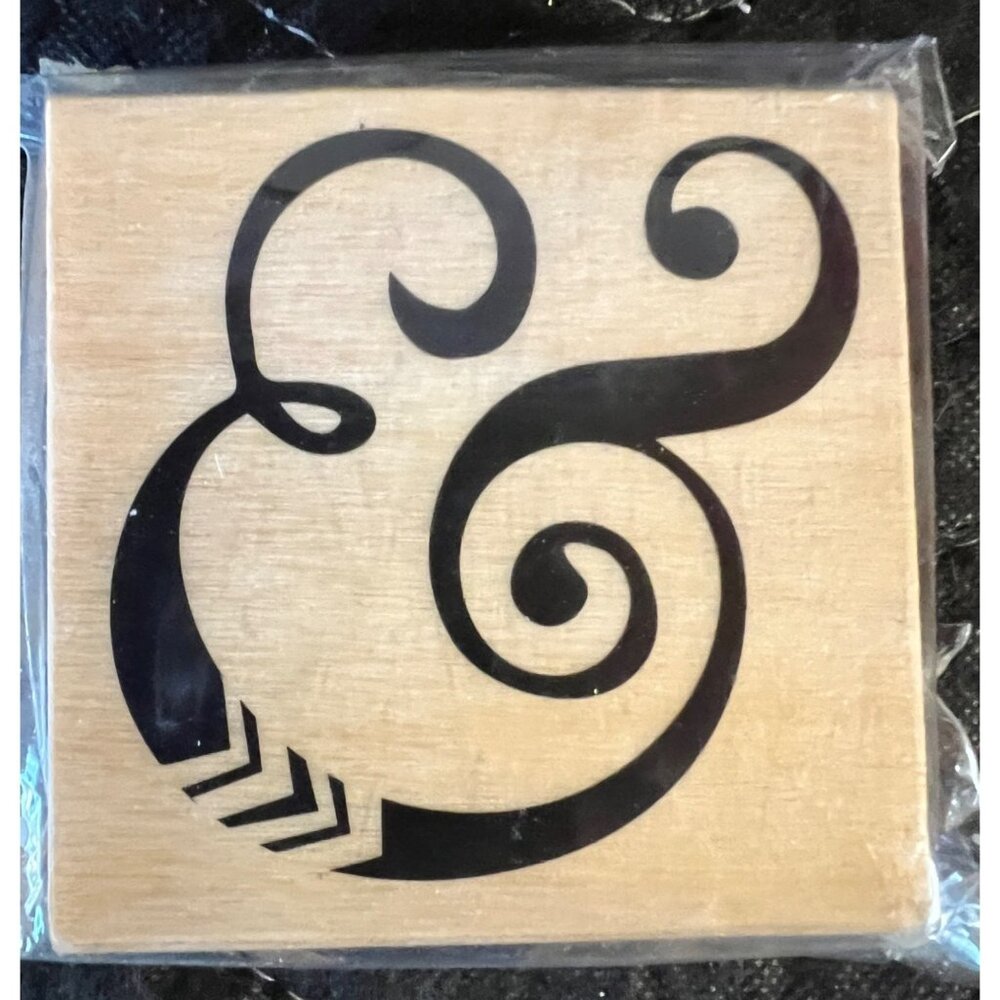 Michaels Wooden Ampersand Stamp For Crafting & Scrapbooking